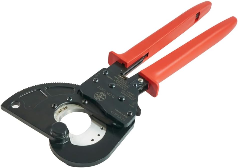 Klein Tools 63800ACSR ACSR Ratcheting Cable Cutter with High-Leverage Ratcheting Mechanism and a 477 MCM ACSR Capacity