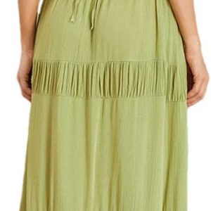 Womens Dresses Sleeveless Beach Dress Ruffled Hem Backless Party A-Line Dress for Cocktail Beach