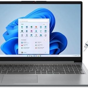 Lenovo IdeaPad 1i 15.6 FHD Laptop | Intel Celeron N4500 | Intel UHD Graphics | 720P Webcam| Bluetooth 5| Grey | 4GB RAM | 128GB SSD | Windows 11 S |Bundle with USB 3.0 Hub