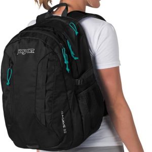 JanSport Mochila Agave para mujer - Bolsa para portátil de 15 pulgadas, color negro