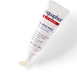 Aquaphor Ungueento para reparación de labios, paquete de bálsamo labial hidratante, alivia la sequedad, tubo de 0.35, paquete de 2