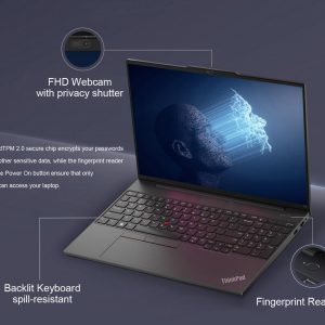 Lenovo ThinkPad E16 Gen 2 Business AI PC Laptop (16" FHD+ Touchscreen, Intel 12-Core Ultra 5 125U (> i7-1355U), 32GB DDR5, 1TB SSD) Backlit, Fingerprint, Thunderbolt 4, Ethernet, Wi-Fi, Win 11 Pro