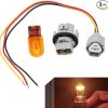 1 juego de bombilla de iluminación para automóvil, juego de arnés de cableado de zócalo de bombilla de luz de señal de giro, interfaz estándar de reemplazo 26243-5HA0A, compatible con Toyota