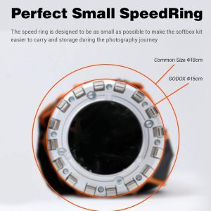 GODOX QR-P70 - Caja de luz parabólica de 27.5 pulgadas / 27.6 in, montaje Bowens, caja de luz parabólica de liberación rápida, con difusor frontal e interior y rejilla SL-60W AD600BM VL150 UL150