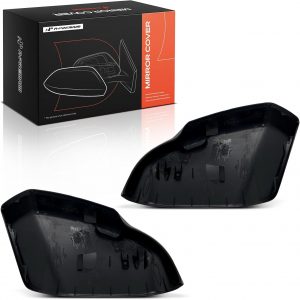 A-Premium 2 PCS Driver and Passenger Side Rearview Mirror Covers Caps - Compatible with Honda CR-V CRV, HR-V HRV, 2023 2024 2025 - Smooth Black, with Turn Signal Hole