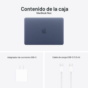 Apple Laptop MacBook Neo 2026 de 13 pulgadas con chip A18 Pro: diseñada para inteligencia artificial y Apple Intelligence, pantalla de retina líquida, memoria unificada de 8 GB, almacenamiento SSD de