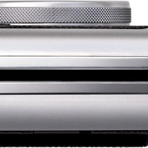 Fujifilm Instax Mini EVO Hybrid Instant Camera (Black) Bundle with Instax-Mini Twin Pack Instant-Film 20 Sheets + 32GB Memory Card + Vintage Black Mini-Evo Camera Case + Cleaning Cloth