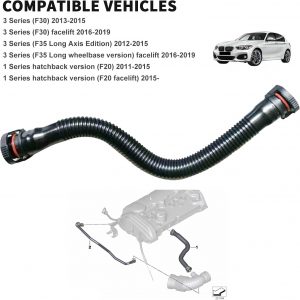 11157608144 Cylinder Head Vent Hose For 2011-2015 BMW F20 F21 F30 F31 F80 1 3 Series Replace# V202194 503122 at23474 33101528 P226585 225999 2380168 961444 EMH410 172887 0011025781