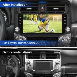 Android 13 Car Stereo for Toyota 4Runner 2014-2019 with Wireless CarPlay Android Auto,10.33 inch Touch Screen Bluetooth GPS WiFi DSP 2G RAM 32G ROM Black Head Unit