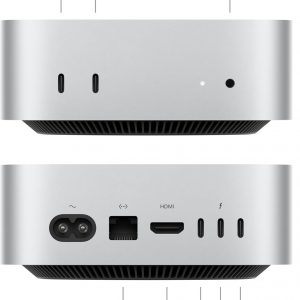 Apple 2024 Mac mini Desktop Computer with M4 chip with 10‑core CPU and 10‑core GPU: Built for Apple Intelligence, 16GB Unified Memory, 256GB SSD Storage, Gigabit Ethernet. Works with iPhone/iPad