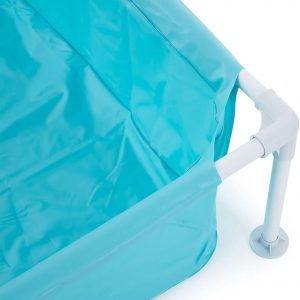Intex - Piscina infantil miniatura de vinilo duradero de 4 pies x 12 pulgadas, piscina sobre el suelo para niños y enseñanza para bebés de 3 años en adelante, color azul