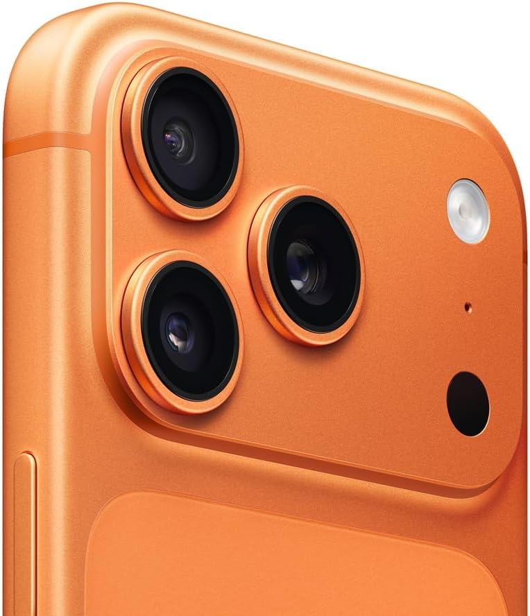 Apple iPhone 17 Pro, US Version, 256GB, eSIM, Cosmic Orange- Unlocked (Renewed Premium)