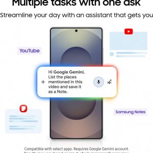 SAMSUNG Galaxy S25 Ultra 5G (512GB, 12GB) 6.9" AMOLED 2X, 200MP Camera (US Model Fully Unlocked for Global 5G / 4G LTE ) Silver Blue (Renewed)