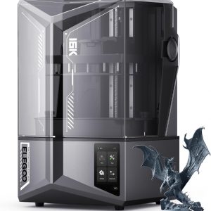 ELEGOO Saturn 4 Ultra 16K Resin 3D Printer with 10" 16K Mono LCD and Flip-up Lid, Smart Tank Heating at 30 °C, 150mm/h High Speed Printing, Large Printing Size of 8.33 × 4.66 × 8.66 Inches