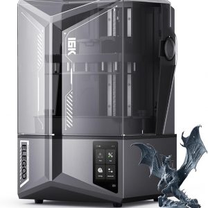 ELEGOO Saturn 4 Ultra 16K Resin 3D Printer with 10" 16K Mono LCD and Flip-up Lid, Smart Tank Heating at 30 °C, 150mm/h High Speed Printing, Large Printing Size of 8.33 × 4.66 × 8.66 Inches