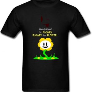 Retail Undertale Flowey By Supermario Camiseta negra para hombre, talla S, negro, rojo, pequeño (Small,black,multicolored)