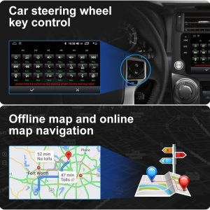 Android 13 Car Stereo for Toyota 4Runner 2014-2019 with Wireless CarPlay Android Auto,10.33 inch Touch Screen Bluetooth GPS WiFi DSP 2G RAM 32G ROM Black Head Unit