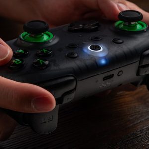 8BitDo Ultimate 2C Wireless Controller for Windows PC and Android, with 1000 Hz Polling Rate, Hall Effect Joysticks and Triggers, and Remappable L4/R4 Bumpers (Transparent Black)