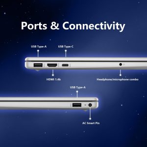 HP 15.6" FHD Touch Laptop, Intel i5, 32GB RAM, 1TB SSD, Windows 11 Pro, Wi-Fi 6, Flagship Business Laptop Bundle with Docking Station – Natural Silver