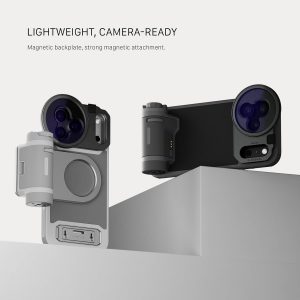 Tilta Khronos Lite - Funda compatible con iPhone 17 Pro Max | Jaula móvil ligera | Soporte de soporte | Soportes magnéticos para accesorios | Protección de marco de lente de metal | Plataforma