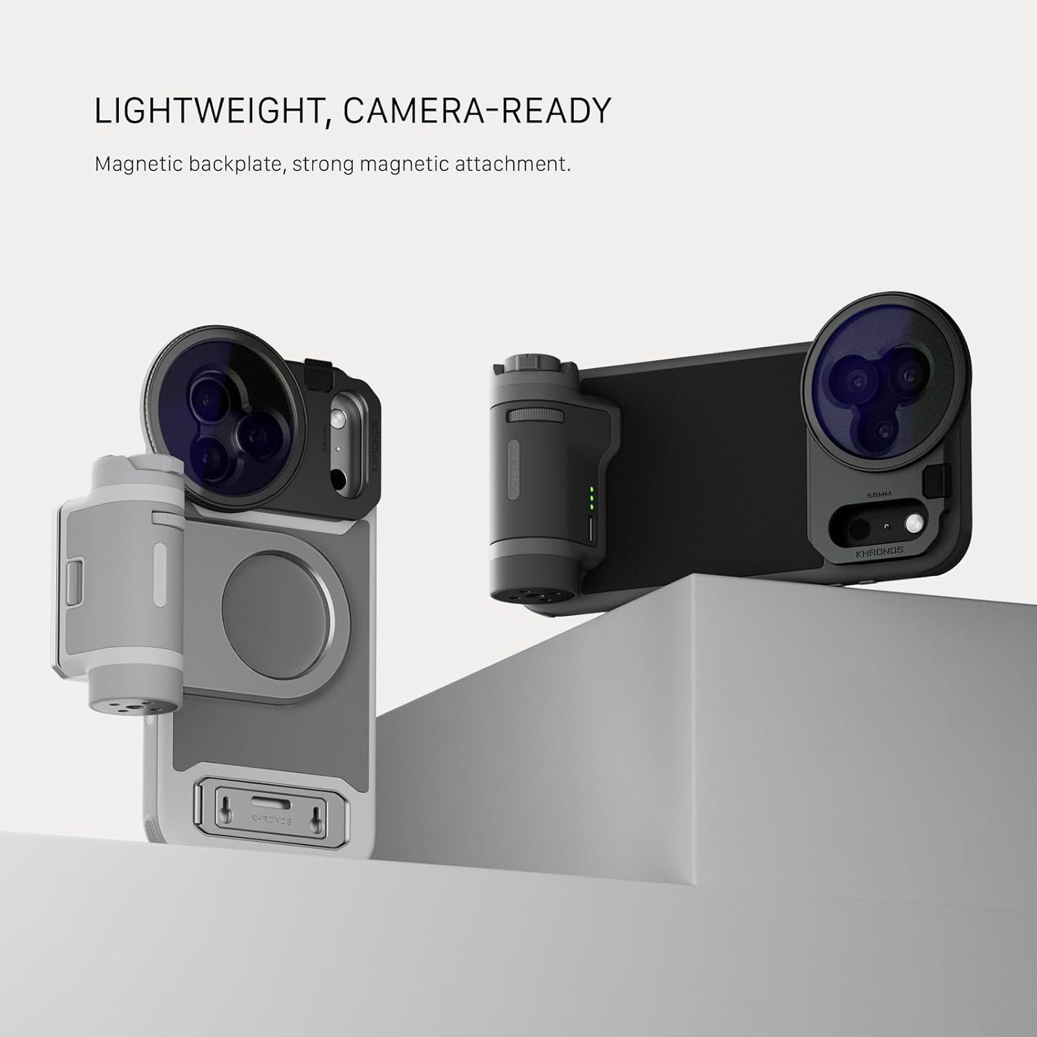 Tilta Khronos Lite - Funda compatible con iPhone 17 Pro Max | Jaula móvil ligera | Soporte de soporte | Soportes magnéticos para accesorios | Protección de marco de lente de metal | Plataforma