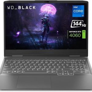 Laptop para juegos Lenovo LOQ, NVIDIA GeForce RTX 4060, Intel 13th Gen i7-13700H, pantalla FHD de 15.6 pulgadas con frecuencia de actualización de 144 Hz, 16 GB DDR5 RAM, unidad de estado sólido SSD