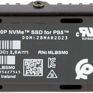 WD_BLACK 1TB SN850P NVMe M.2 SSD Officially Licensed Storage Expansion for PS5 Consoles, up to 7,300MB/s, with heatsink - WDBBYV0010BNC-WRSN