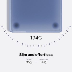 Compatible with MacBook Air 13 inch Case M5 M4 M3 M2 2026-2022, Release Model A3240 A3113 A2681, [100% Match Official Color]Protective Hard Shell Laptop Cover for MacBook Air 13.6 inch– Midnight Clear