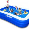 Piscina inflable para niños y adultos, 120 x 72 x 22 pulgadas, piscina familiar gruesa de gran tamaño para niños pequeños, al aire libre, jardín, patio trasero, fiesta acuática de verano