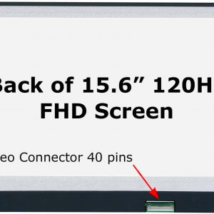 SCREENARAMA Nueva pantalla de repuesto para Dell PN 0D2W2X 08FNMF 0G8WWP 0YMHWH 40pin 120Hz FHD 1920x1080 IPS LCD pantalla LED con herramientas y cinta