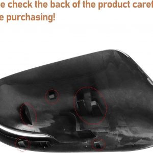 Compatible with Honda CRV 2017-2022/HRV 2016-2022 Left Driver Side Mirror Cover, Clip-on Rearview Mirror Cap WITH Turn Signal Light Replaces for 76251-T1W-A01ZE,76251T1WA01ZE Gray #NH797M
