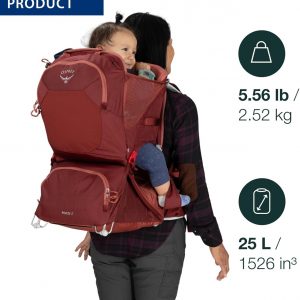 Osprey Poco LT Lightweight Child Carrier Backpack - Compact, Travel-Ready Kid Carrier with Sunshade and Adjustable Fit - Lightweight, Comfortable Hiking Carrier for Toddlers