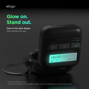 elago Pager Case Compatible with Samsung Galaxy Buds 4 Pro & Galaxy Buds 4 Case, Landyard Included, Shock Resistant, Full Protection (Black)