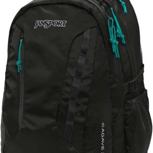 JanSport Mochila Agave para mujer - Bolsa para portátil de 15 pulgadas, color negro