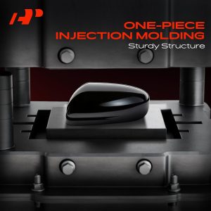 A-Premium 2 PCS Driver and Passenger Side Rearview Mirror Covers Caps - Compatible with Honda CR-V CRV, HR-V HRV, 2023 2024 2025 - Smooth Black, with Turn Signal Hole