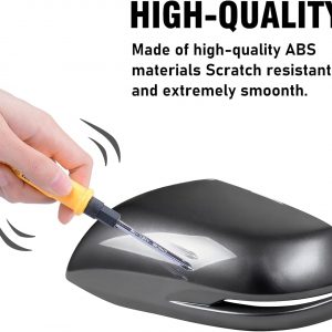 Compatible with Honda CRV 2017-2022/HRV 2016-2022 Left Driver Side Mirror Cover, Clip-on Rearview Mirror Cap WITH Turn Signal Light Replaces for 76251-T1W-A01ZE,76251T1WA01ZE Gray #NH797M