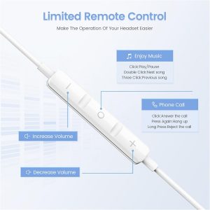 2 Pack USB C Headphones for iPhone 17, Type C Earbuds Wired Earbuds with Microphone & Remote Control Noise Cancelling Earphones, Compatible with iPhone 17 Pro Max, iPad Pro, Most USB C Jack Devices