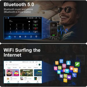 Android 13 Car Stereo for Toyota 4Runner 2014-2019 with Wireless CarPlay Android Auto,10.33 inch Touch Screen Bluetooth GPS WiFi DSP 2G RAM 32G ROM Black Head Unit