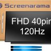SCREENARAMA Nueva pantalla de repuesto para Dell PN 0D2W2X 08FNMF 0G8WWP 0YMHWH 40pin 120Hz FHD 1920x1080 IPS LCD pantalla LED con herramientas y cinta
