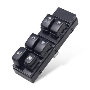 Interruptor principal de la ventana lateral del pasajero delantero Botón negro OEM 93501-H1120UP con 1 botón automático para Hyundai SUV Terracan 2001
