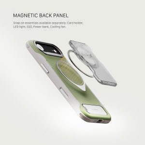 Tilta Khronos Lite - Funda compatible con iPhone 17 Pro Max | Jaula móvil ligera | Soporte de soporte | Soportes magnéticos para accesorios | Protección de marco de lente de metal | Plataforma