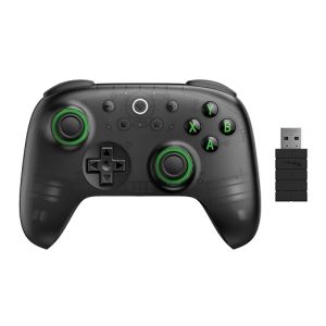 8BitDo Ultimate 2C Wireless Controller for Windows PC and Android, with 1000 Hz Polling Rate, Hall Effect Joysticks and Triggers, and Remappable L4/R4 Bumpers (Transparent Black)