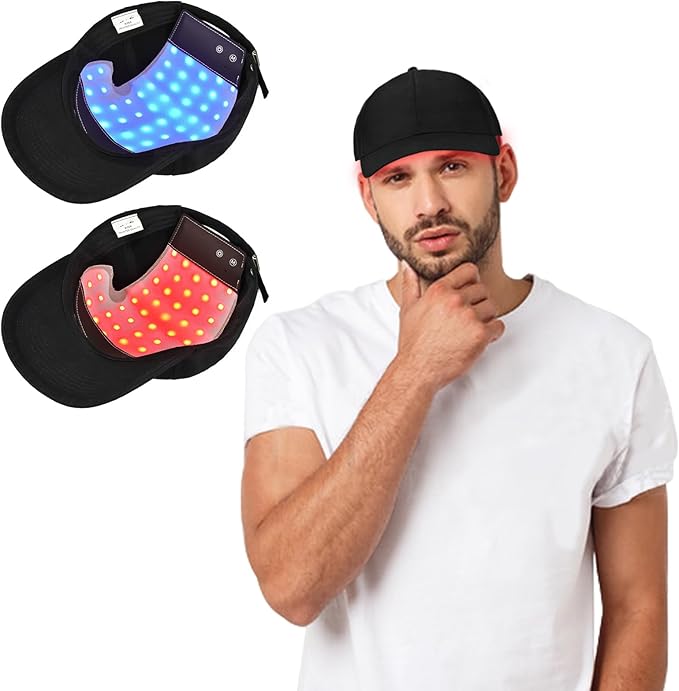 Terapia de luz roja para el crecimiento del cabello Sombrero de luz roja Casco para el crecimiento del cabello Salud del cuero cabelludo