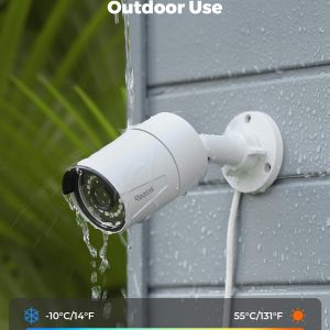 REOLINK 5MP PoE Security Camera, Outdoor Indoor Surveillance for home, Person/Vehicle/Pet Detection, Time-Lapse, 100ft IR Night Vision, Work with Smart Home, support 512GB SD Card, RLC-510A(Pack of 2)