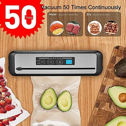 INKBIRD WIFI Sous Vide Cooker ISV-100W and Vacuum Sealer Machine | 1000W Sous-Vide Cooker Immersion Circulator with 14 Preset Recipes on APP and Thermal Immersion, Fast-Heating with Timer