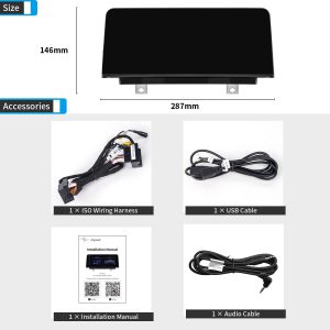 PEMP Linux Screen for BMW 2012-2017 F30 F31 F32 F33 F34 F35 F20 F21 F22 NBT CIC, Support iOS 26 Wired and Wireless CarPlay Retrofit Android Auto 328i 320i Accessories Radio