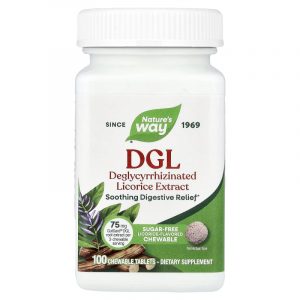 🌿 DGL Nature’s Way® (Regaliz desglicirrizado) – 100 tabletas 💚 Alivio digestivo natural para proteger y calmar el estómago de forma efectiva