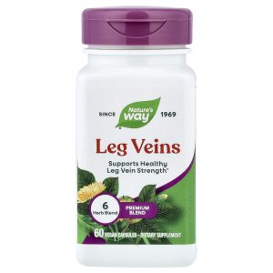 🌿 Leg Veins Nature’s Way® (Fórmula herbal para venas · Circulación y bienestar vascular) 📦 Contenido: 60 cápsulas