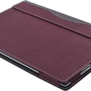 Funda para laptop HP Envy x360 2 en 1 16 ad 16z-ad 16-ac 16t-ac y para HP Zbook Firefly de 16 pulgadas G11, bolsa protectora de piel sintética separable con ventilación térmica (borgoña)