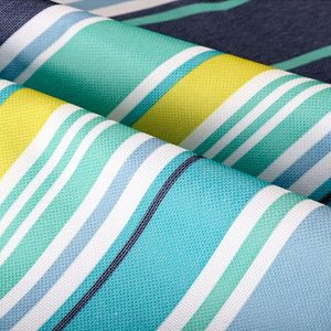 RUIBOLU Large Picnic Blanket, Beach Blankets(80X60) Inch Sandproof Beach Mat for 3-5 Adults Waterproof Quick Drying Outdoor Picnic Mat for Travel Camping Park Lawn (Blue Stripes)